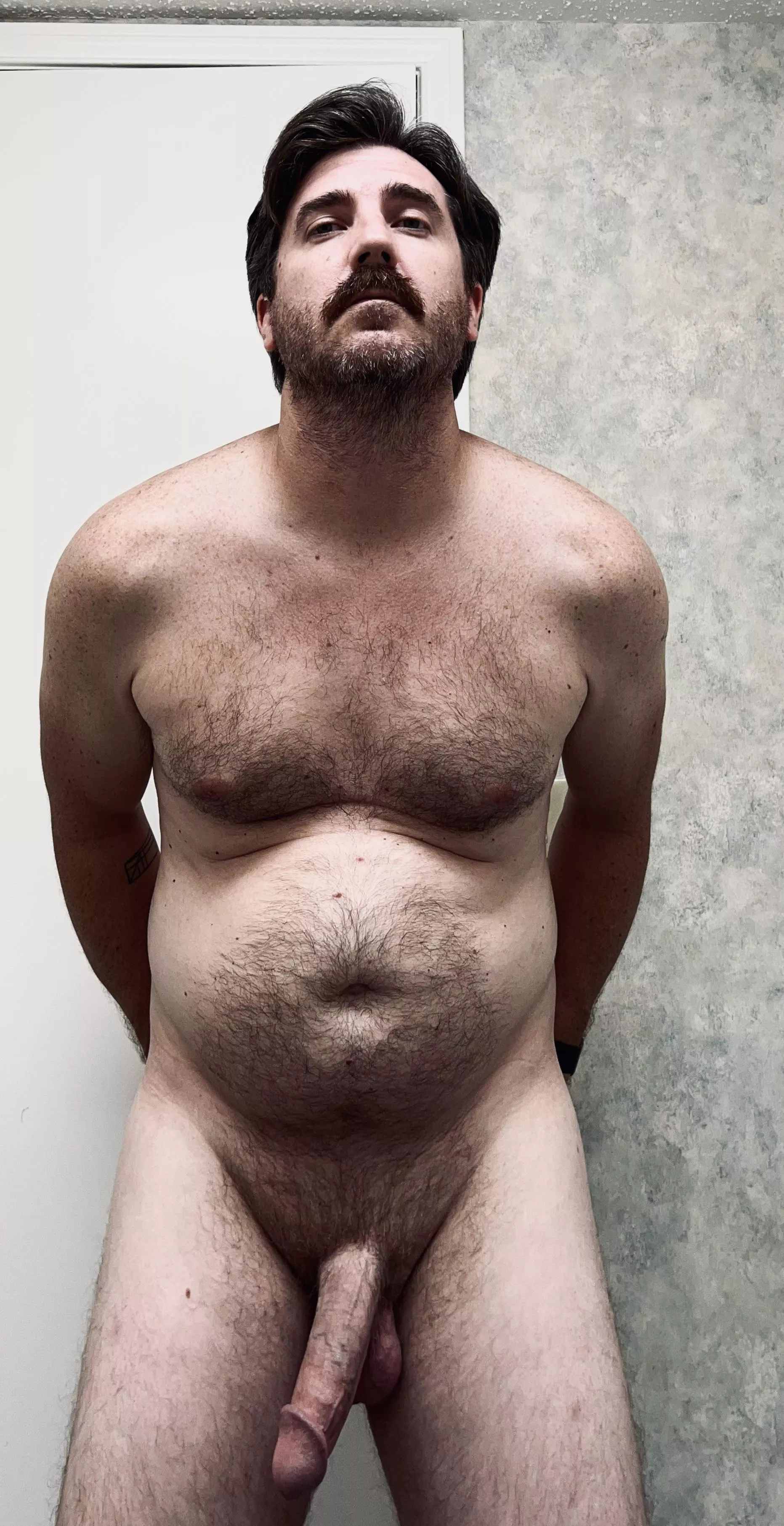 Some good chest hair, bit of a belly, lots of…