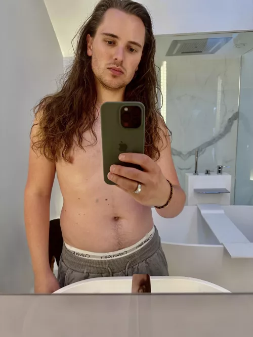 When the guys on Reddit are nice to you and you feel comfortable taking your shirt off for the first time in forever ☺️