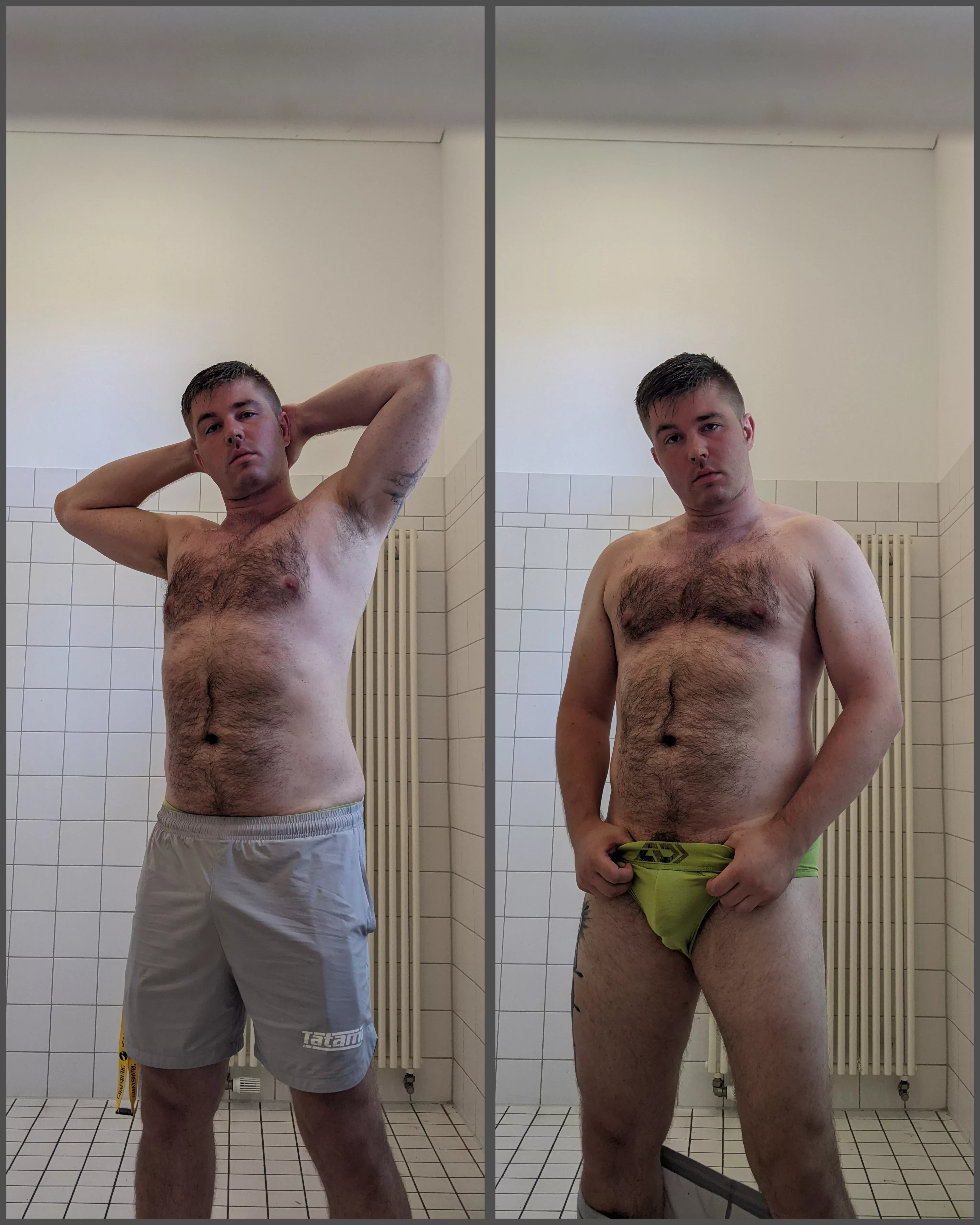 Why bother with a shirt in this heat