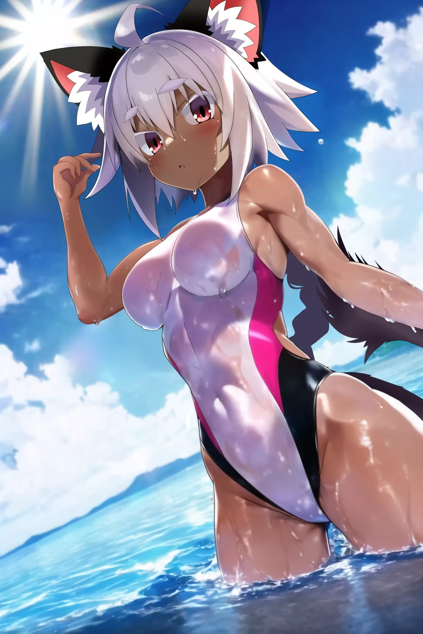 Yuki-chan Goes Swimming by @Tukino_mio