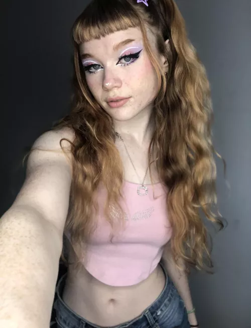 4’11 spicy freckled redhead