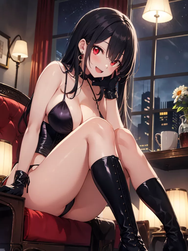 Black Gloves & Boots