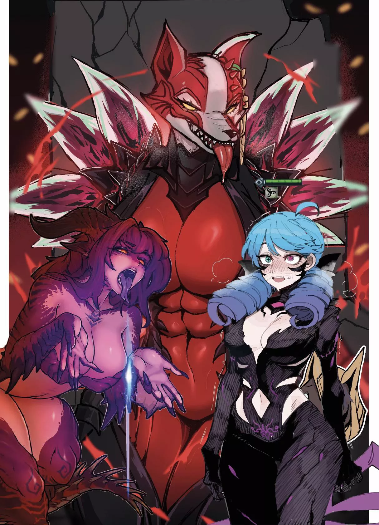 I made a cover for the phone screen from arts that I liked. decided to share with the community