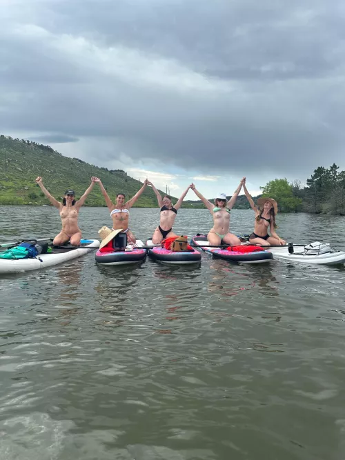 Just a few gals enjoying the water (;