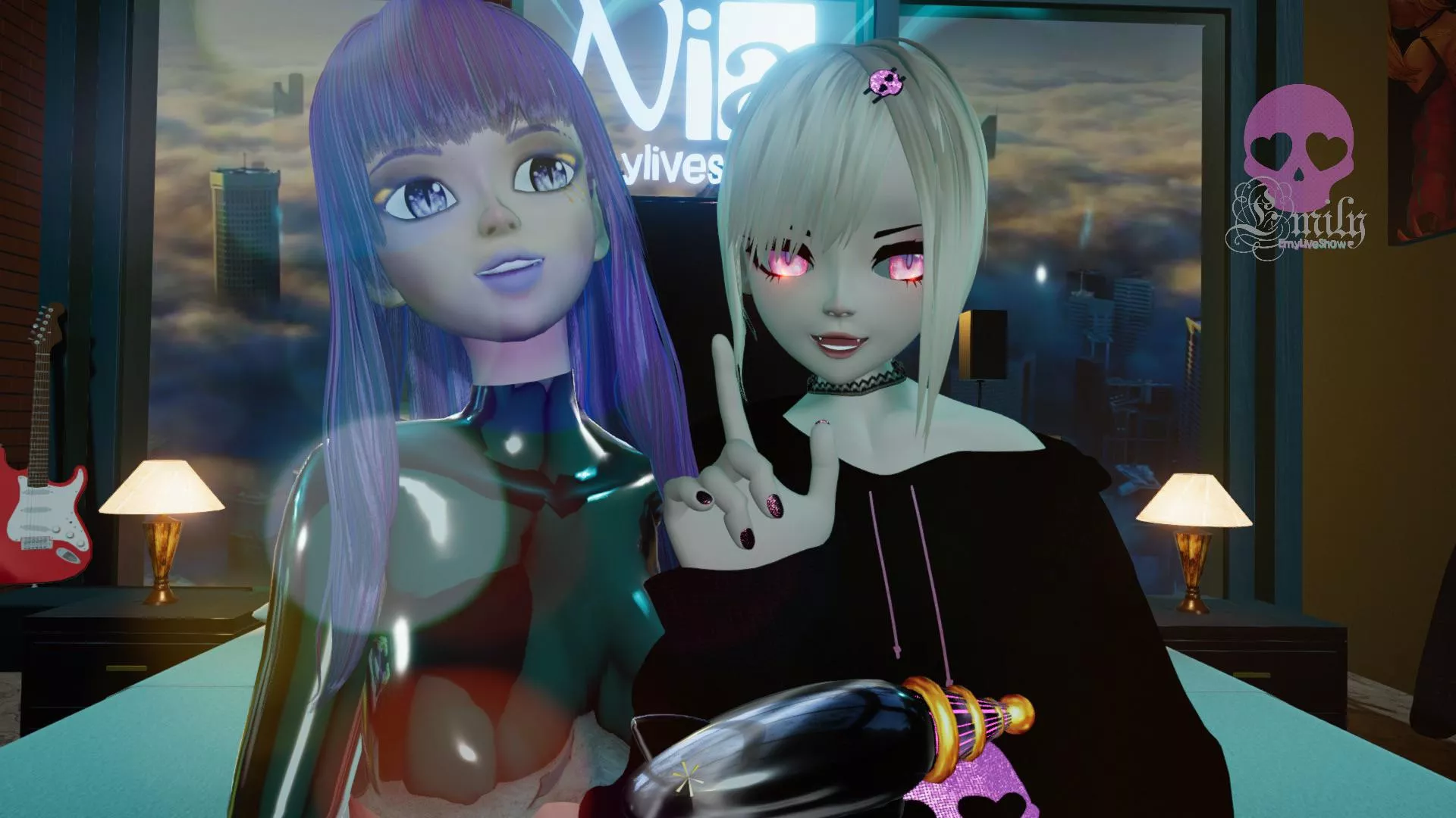 She came to me at night and we slept together ❤️ how should we start our day? https://chaturbate.com/emyliveshow