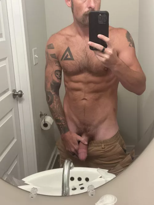 You can’t tell, but these are short shorts 🩳 help me take them off