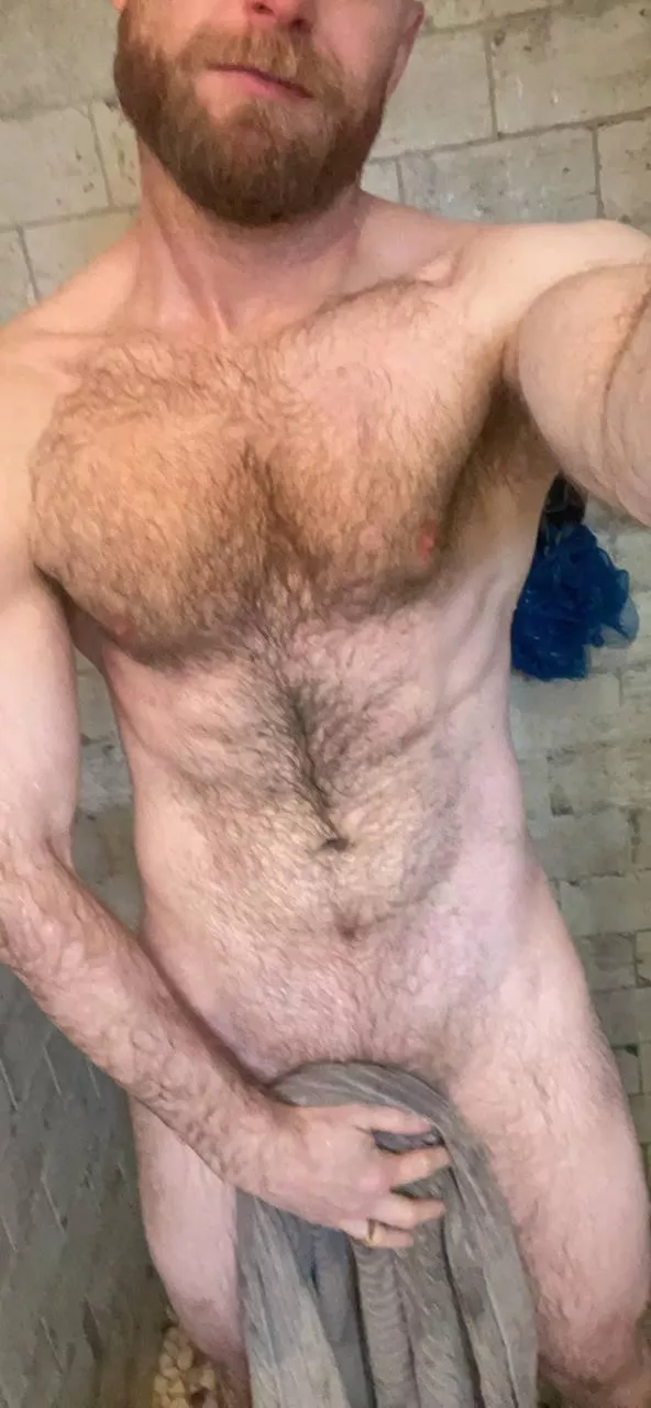 You need to join me to remove the towel. Plenty of room for two