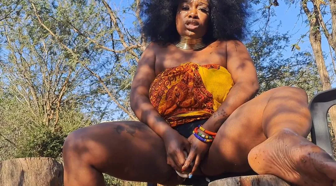 African slut ready submit to superior white cock