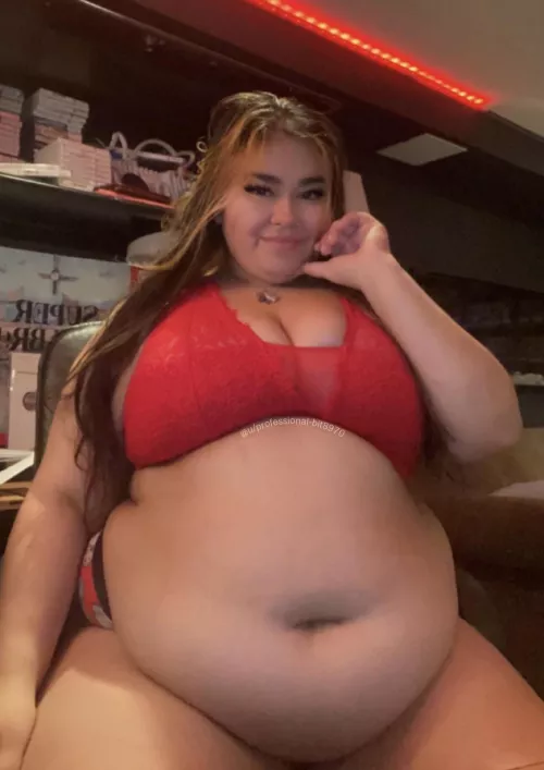 all this stuffing has made my belly so round 🙈