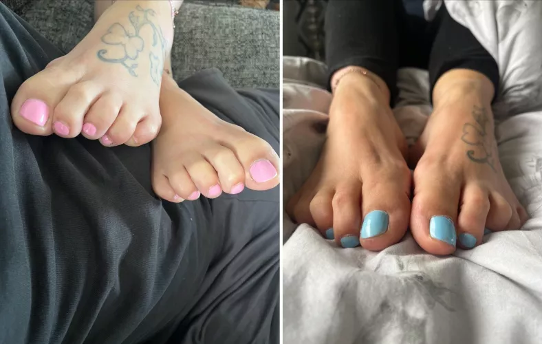 Edge to my 🩷 or 💙 toes??