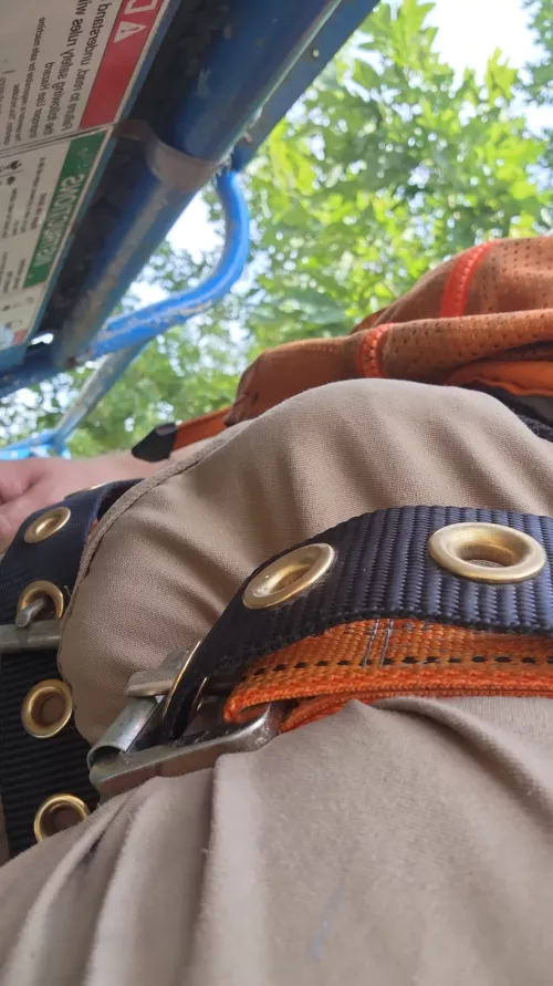 Having to wear these harnesses at work always makes for a good photo opportunity