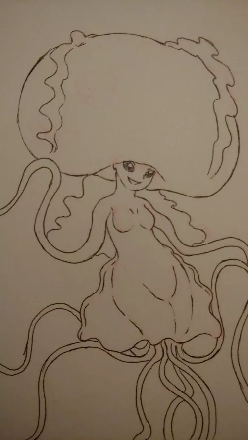 {Image} Jellyfish girl (Art by me)
