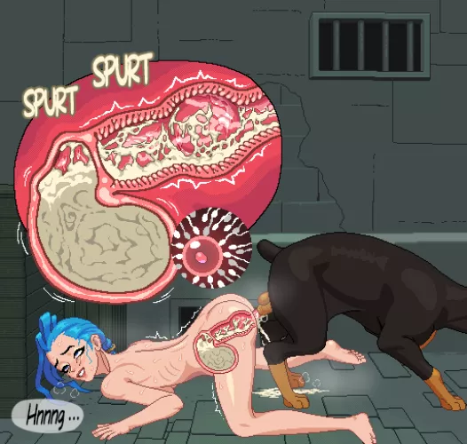 Jinx knotted with dog (blackguard)