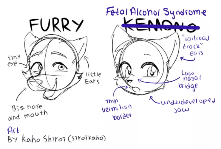 Kemonos are furries with fetal alcohol syndrome