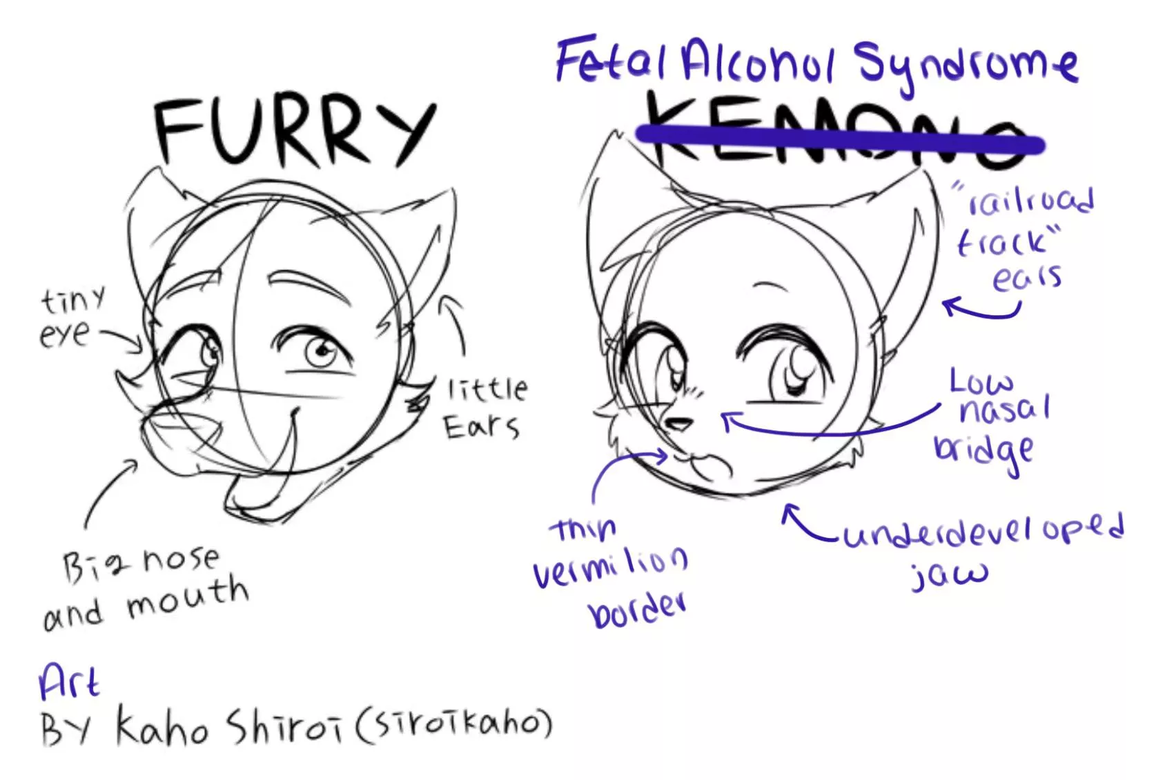 Kemonos are furries with fetal alcohol syndrome