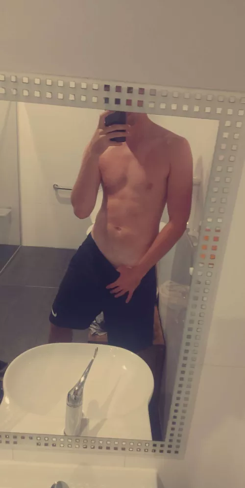 [M] Let's make out in the gym bathroom? ;)