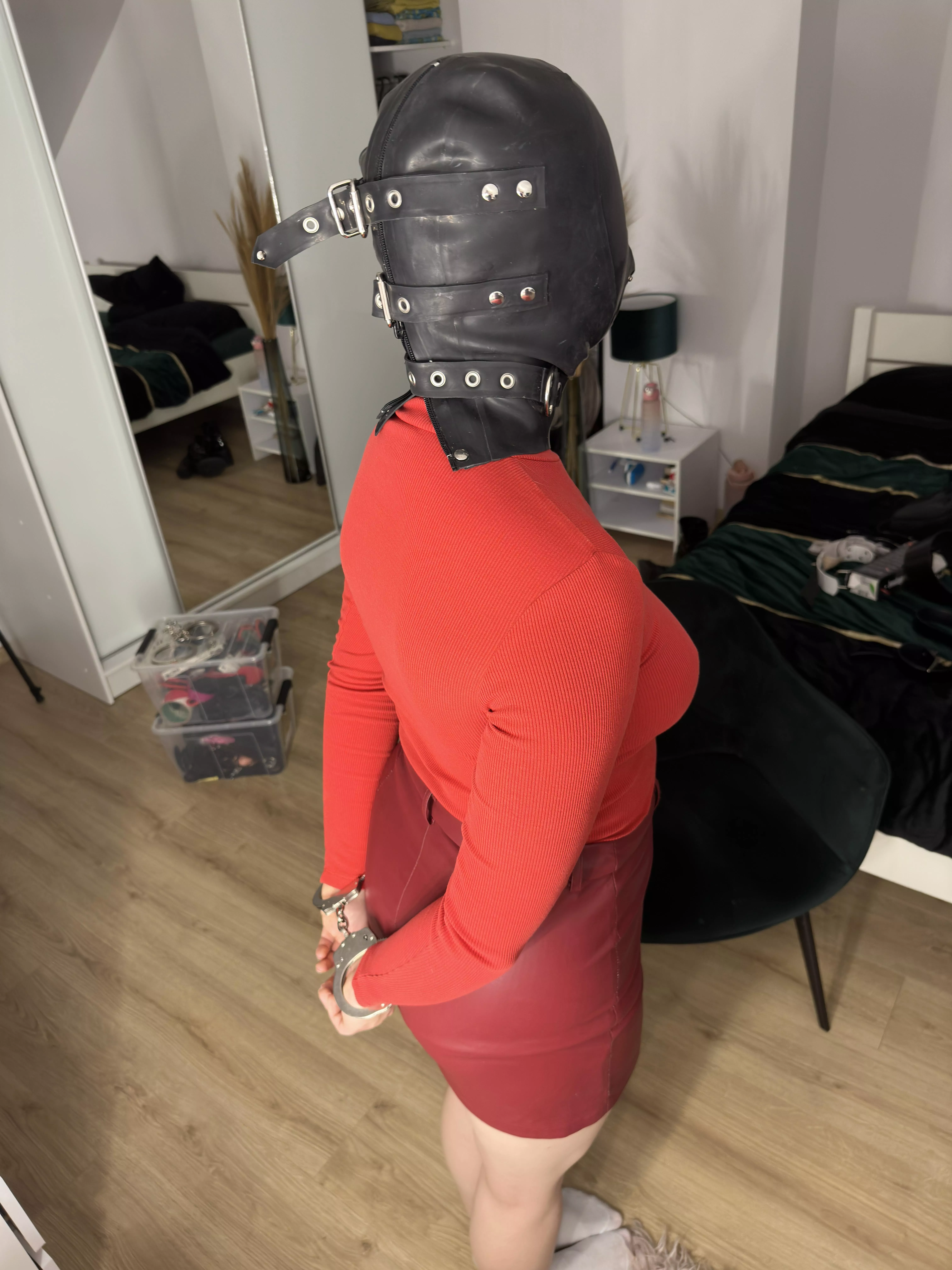 My latex hood is very tight ..