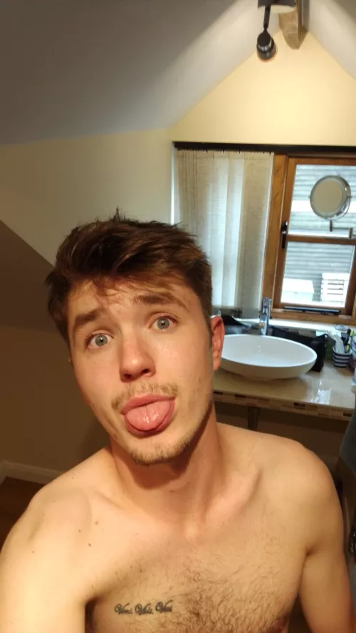 Shave was very much needed. Yay or nay?! Nsfw for chest and little nip slip 😂