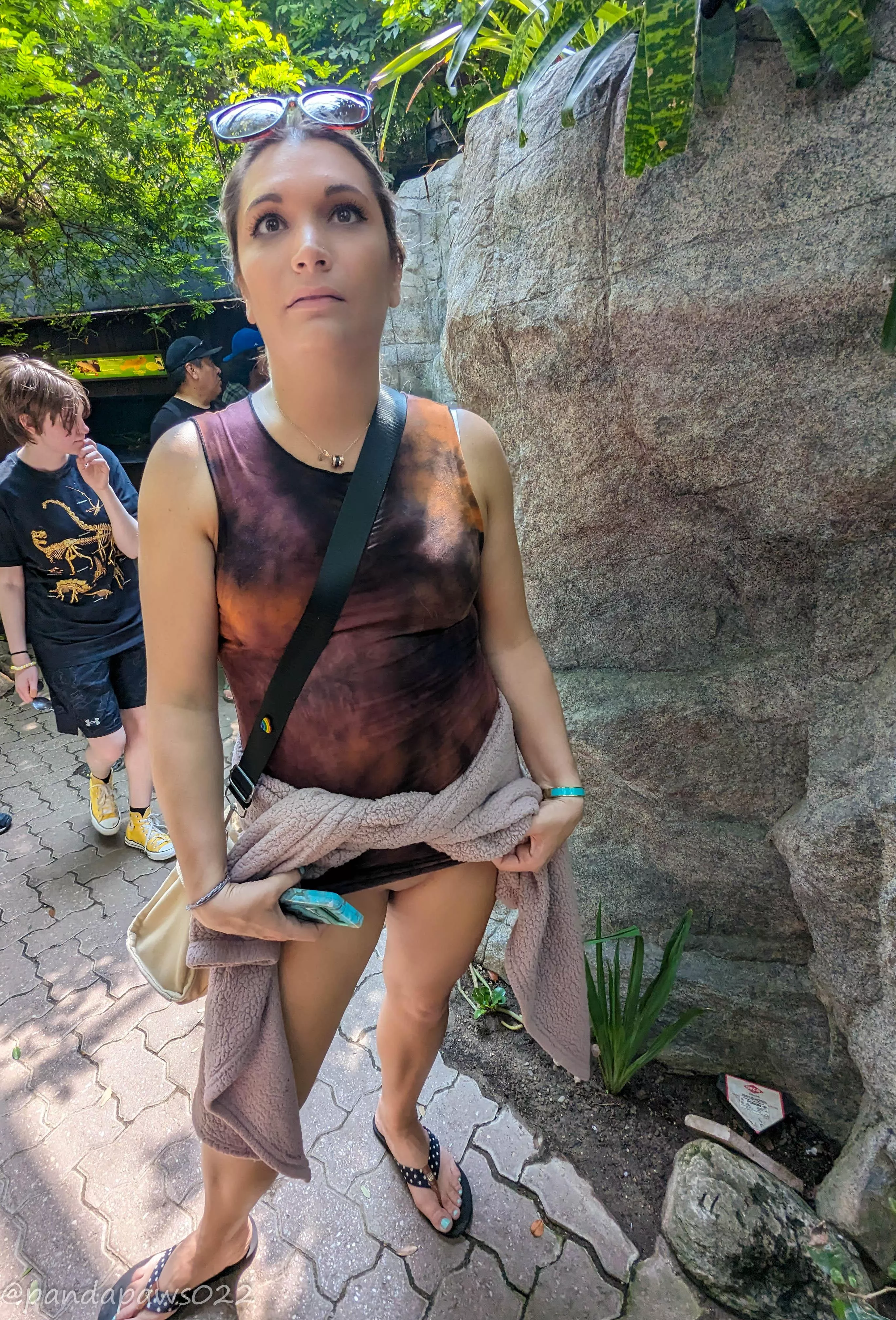 Sneaky kitty in public