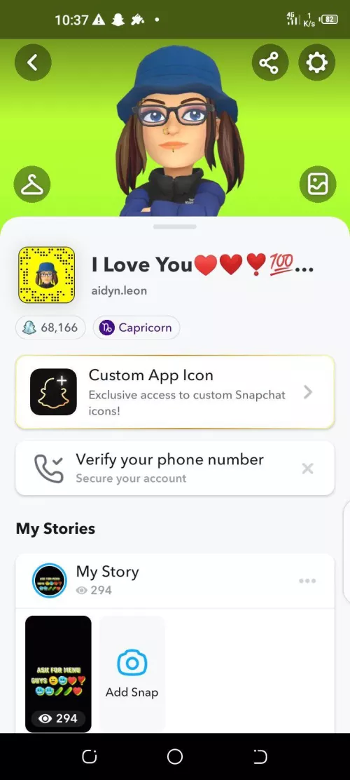 Add Snapchat id:aident.leon