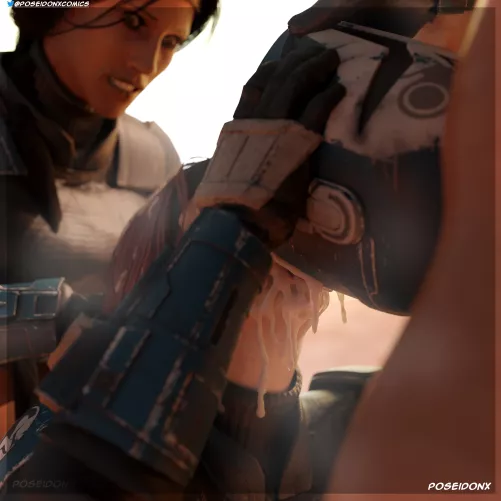 Bo-Katan drinks out of her helmet [PoseidonX]