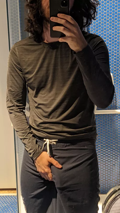 Chances of you seeing me walk around the dorm like this: 100%