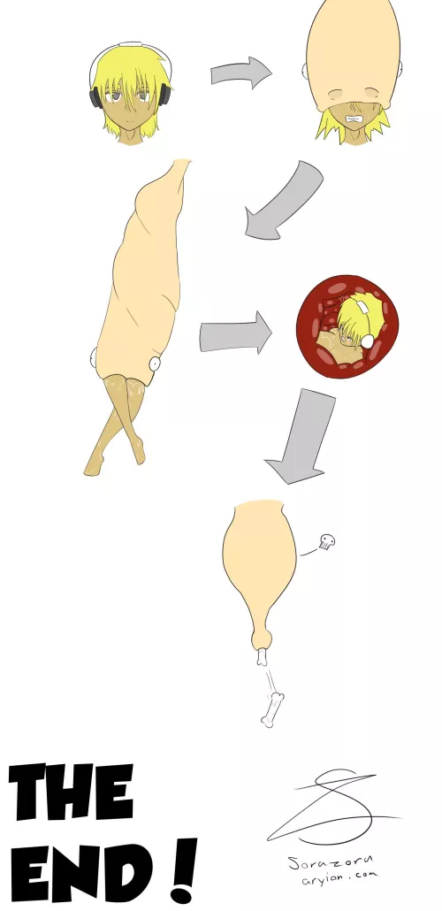 {comic} Girl Meets Worm (Colored)