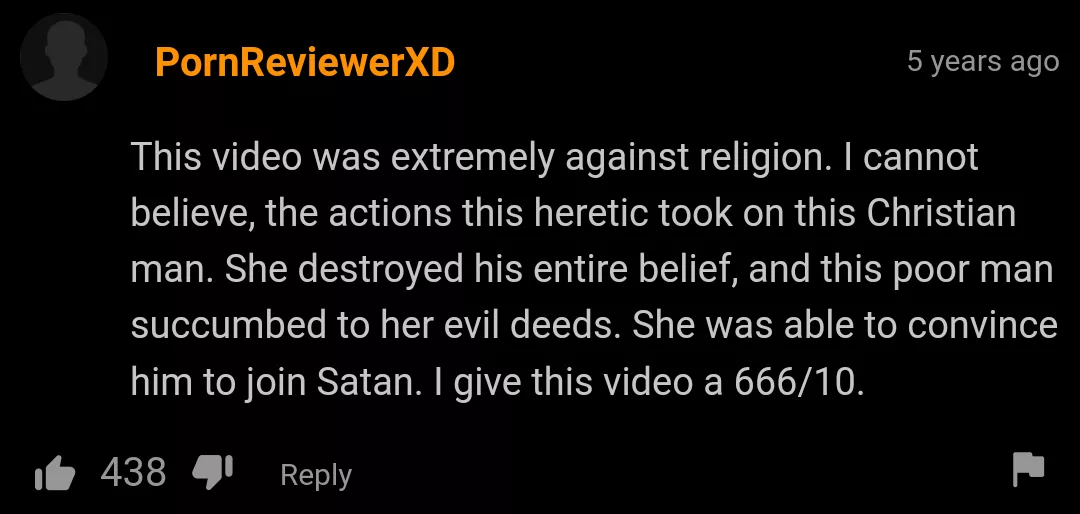 He rated it 666/10. Username checksout ☑️☑️