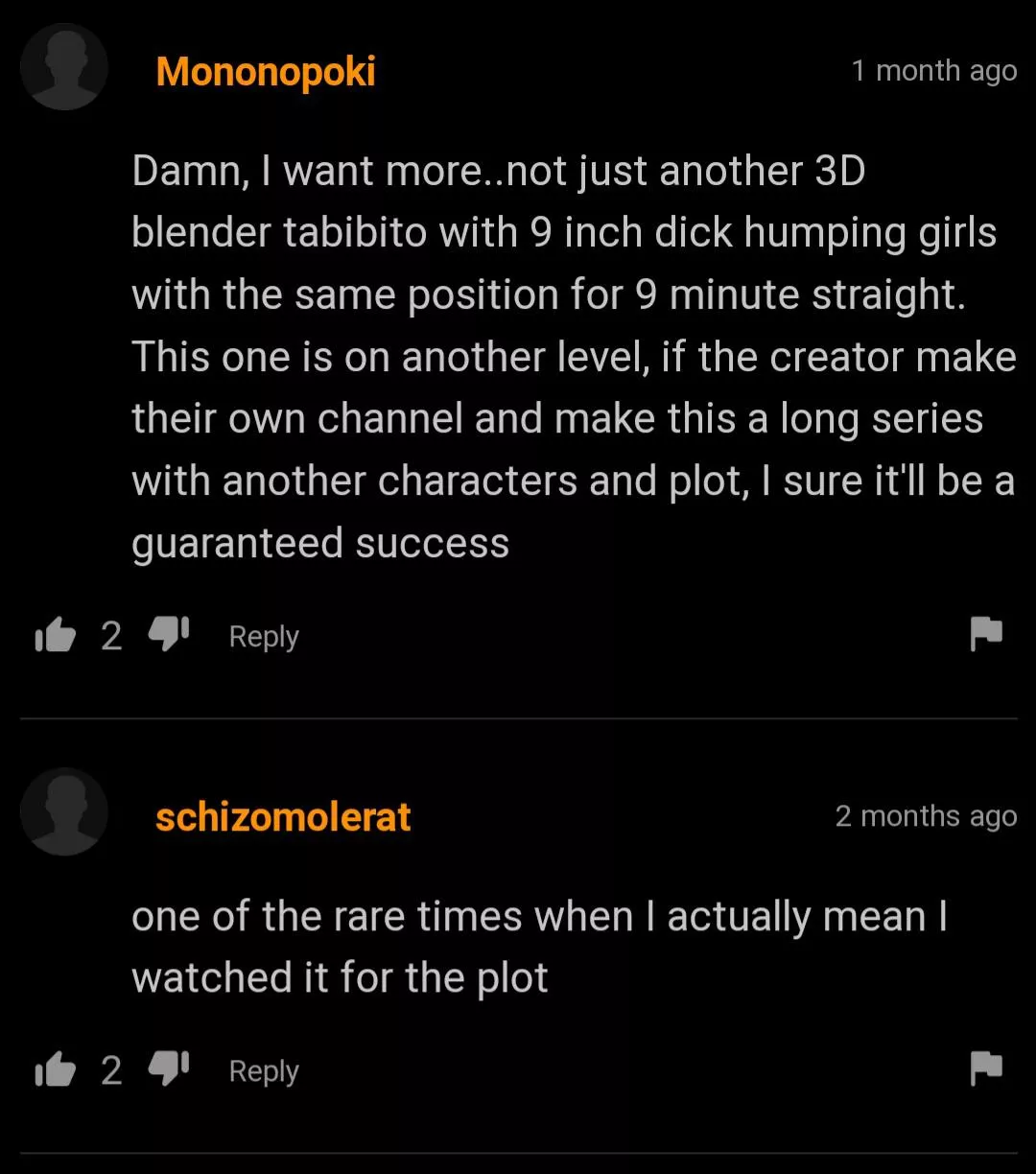 I guess the plot was better than the porn