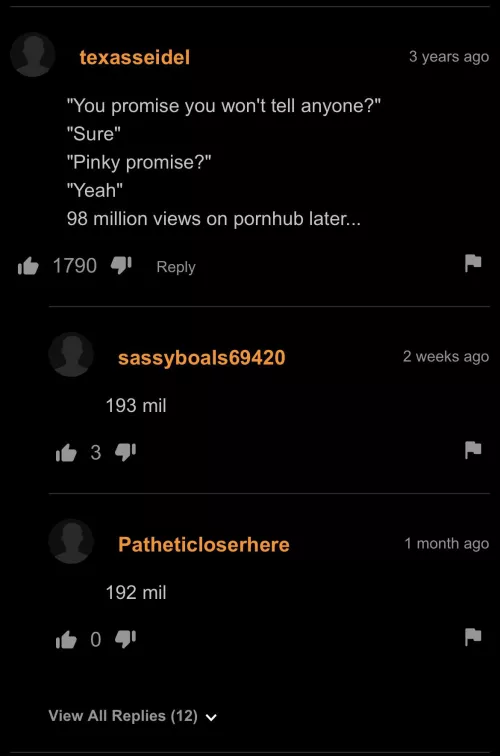 Man… Well that promise was broken.