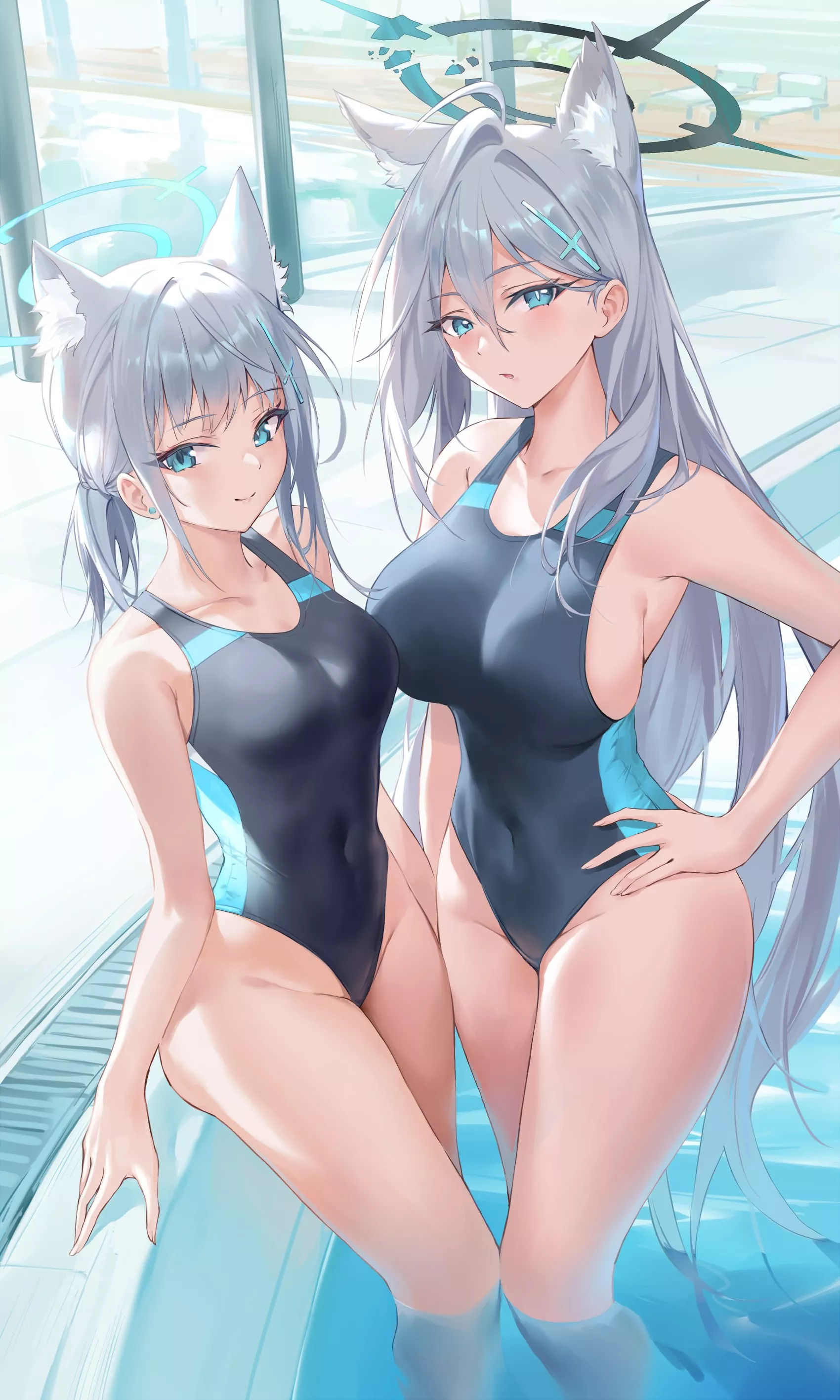 Swimsuit Shiroko & Terror [Blue Archive]