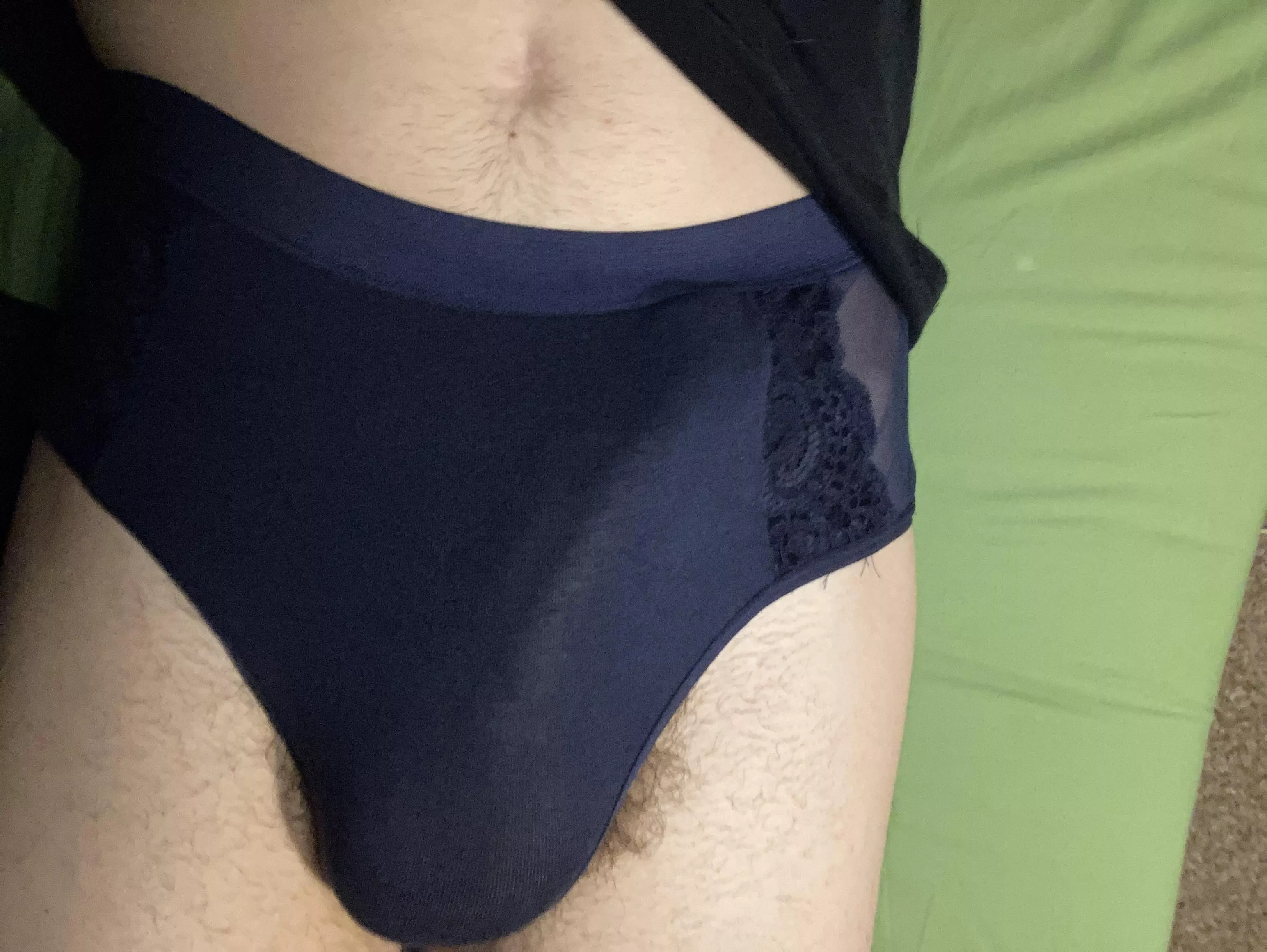 Wanna pull my panties to the side and have a play??? 🏳️‍⚧️🍆