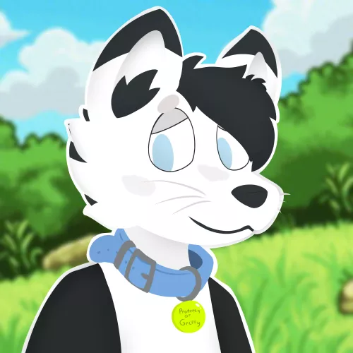 A friend lost a 1v1 with me. So I drawed him with a collar >:)