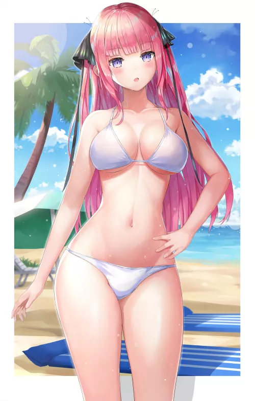 Nino's White Bikini (The Quintessential Quintuplets)