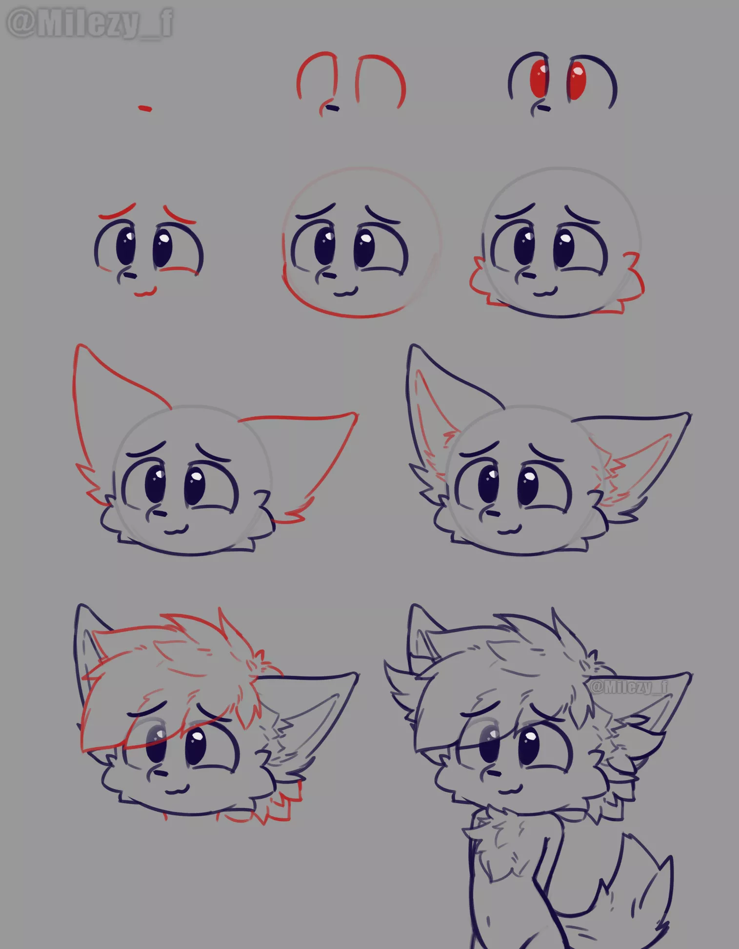 shy bean tutorial :3 // by @milezy_f on twitter ^^