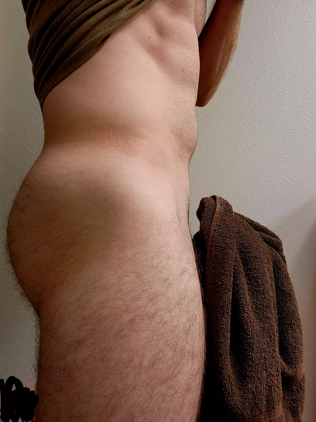 Towel rack broke so I had to improvise