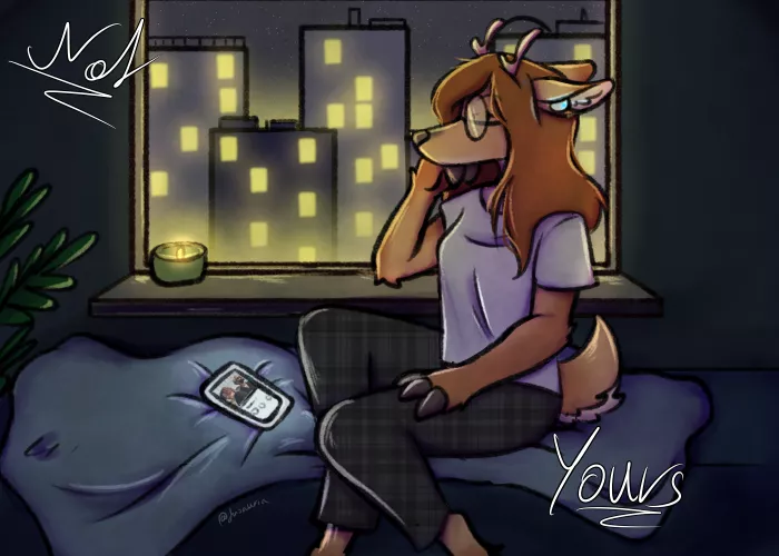 What is your favorite music to listen to at night? (was a ych comm of mine, details in comments, art by me)
