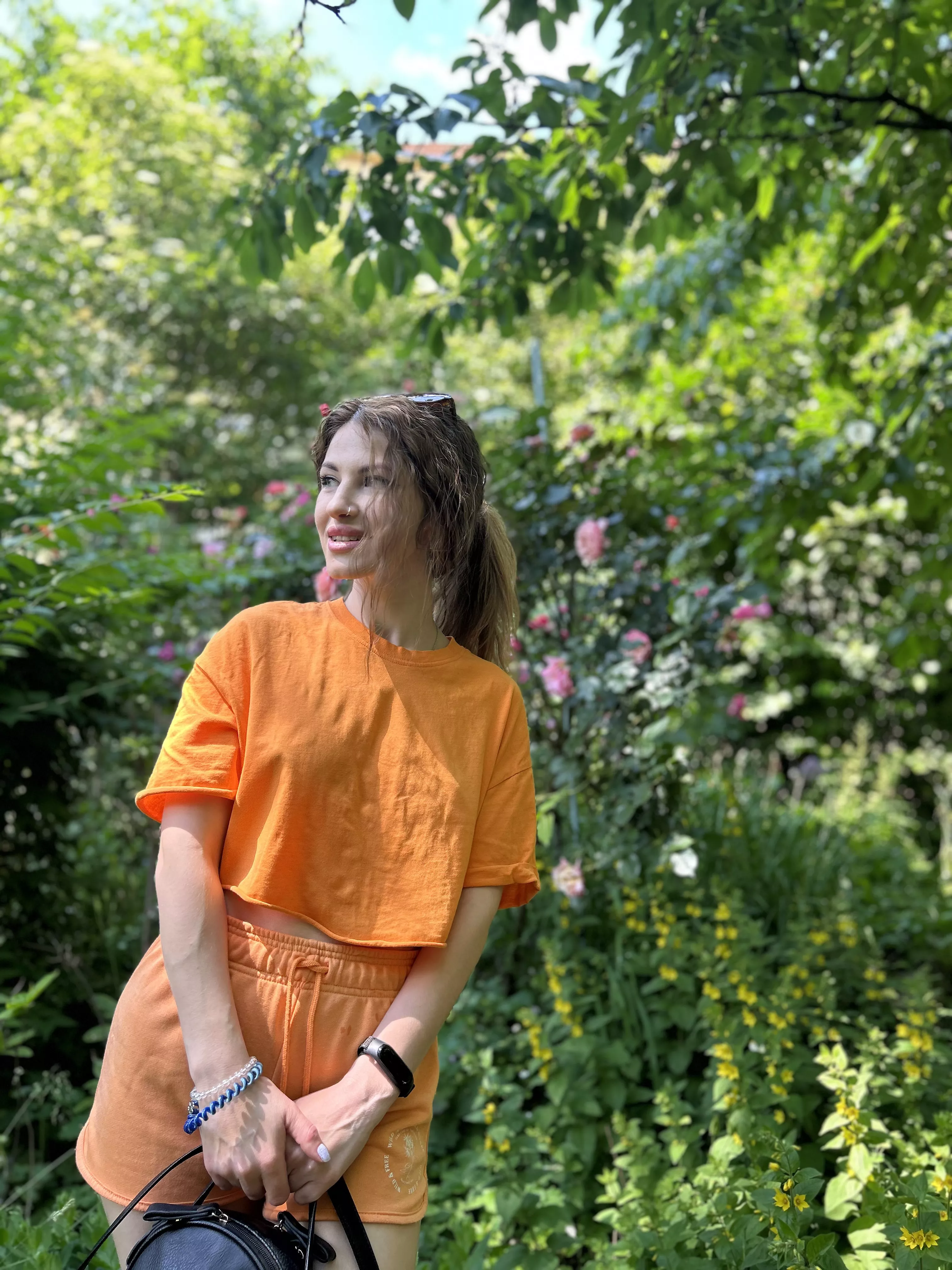 After a hard workout, I relax in this wonderful park