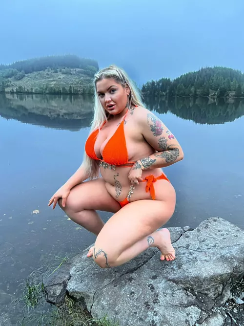 Getting cheeky by the loch