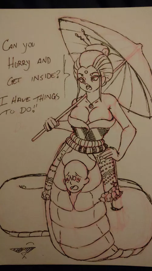 {Image}Geisha Lamia meal(art by me)