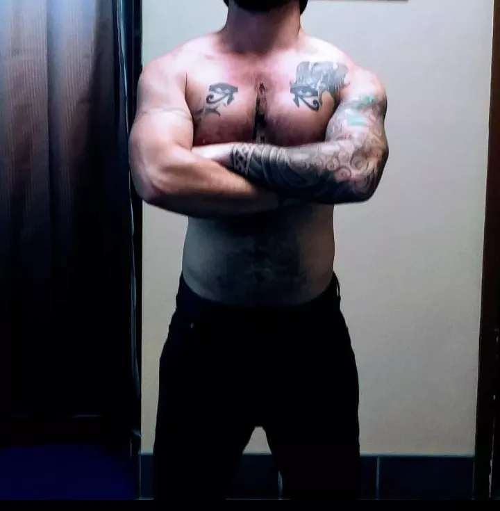 Just a fella with a few tattoos looking for a confidence boost on a slow work day.