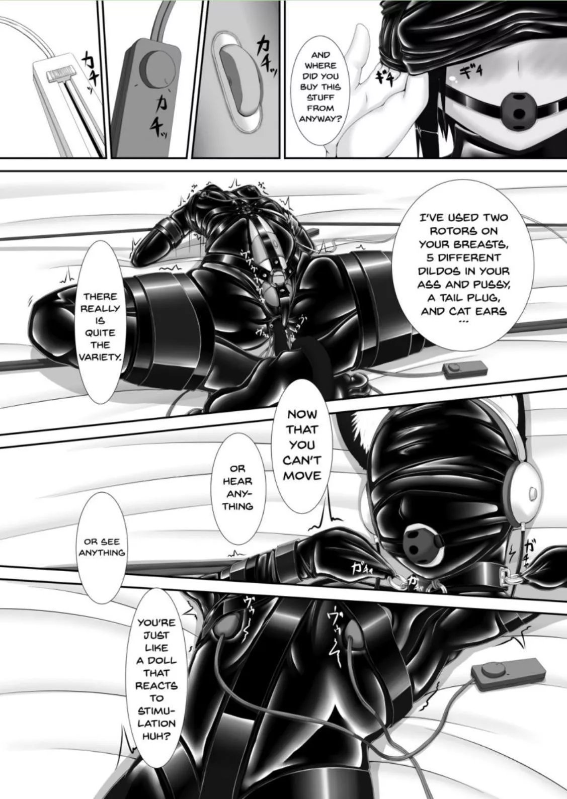 Brainwashed latex toy-girl