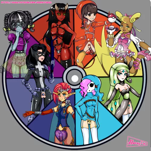 Color wheel | Chastity chars [HornyFudge]