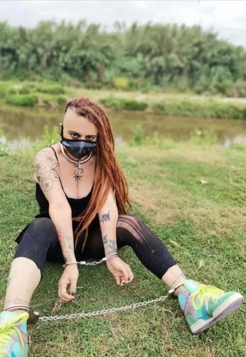 Cuff fun near the river