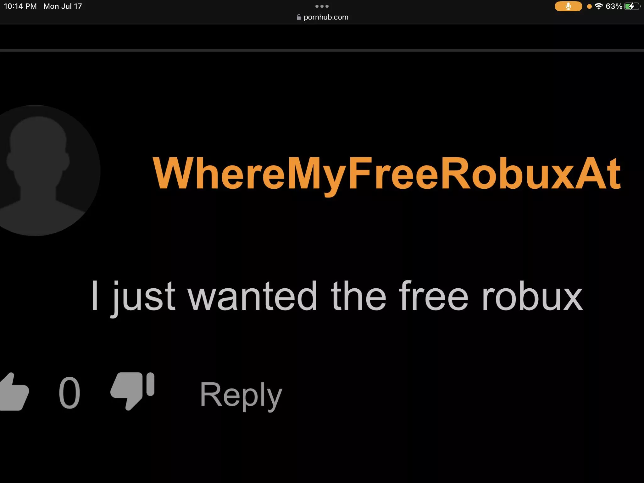 Man got the spam link 😞