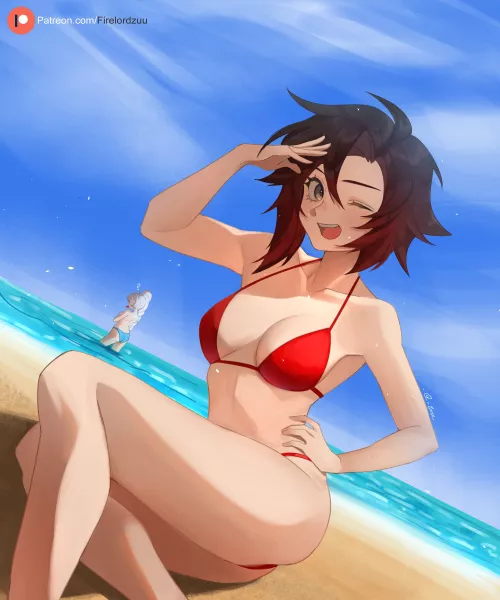 Ruby at the beach [FireLordZuu]