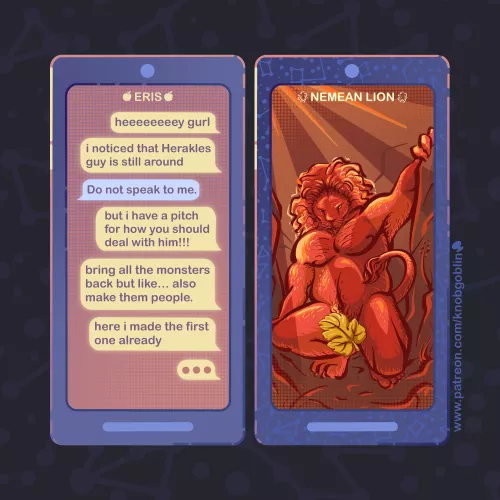 Sexting the Gods: the Nemean Lion!