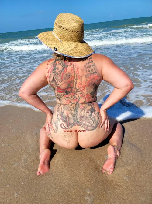 There’s something about being naked on a beach