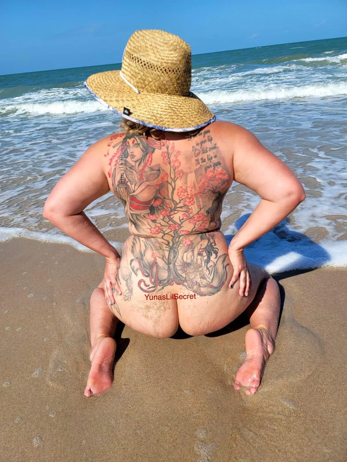 There’s something about being naked on a beach