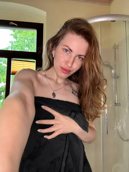 After a warm shower, I'm clean and ready for anything